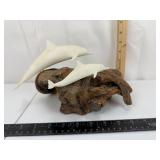 John Perry Dolphin Driftwood Sculpture