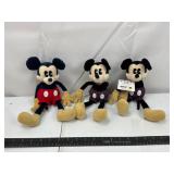 GUND Mickey Mouse Plush Set (Lot of 3)