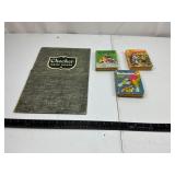 Checker Board w/ 3 Dell Comics Books