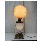 Vintage Floral Parlor Lamp 55in Tall