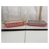 Pyrex Pink Cinderella 2pc Casserole Set