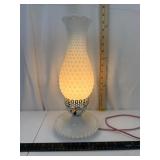 Vintage Hobnail Milk Glass Lamp
