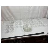 Vintage Starburst Glasses & Pitcher