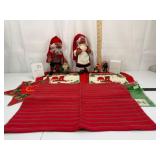 Vintage Elf Holiday Table Decor Set (Lot of 7)