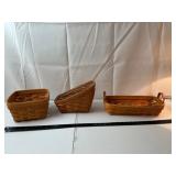 Longaberger Basket Set (Lot of 3)