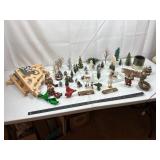 Mixed Christmas Village Decor