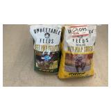 Unbeatable feeds beet pulp pellets. 2 bags.