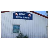 Hamel Feed Store sign (North side) Lot 1119