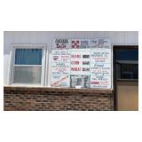 Area Advertisement company's sign-wooden 6' x 5'