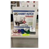 Rabbit hutch, and supplies