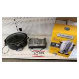 Hamilton Beach coffee urn, Griddle, crockpot