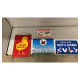 Farm Bureau CO-OP CHICKS SIGN, FARM FRESH, COOP A