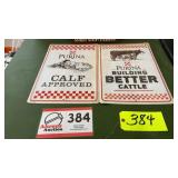 Metal signs Purina Chickens Cattle 18' X 12'-3