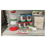 Hummingbird feeder, hummingbird food, and supplies