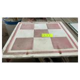 Checkerboard metal sign 34' x 34'
