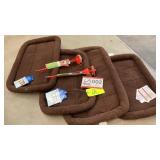 Dog beds  4, two tied own stakes