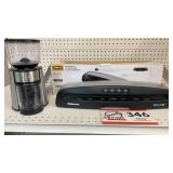Laminator and Mr. coffee grinder