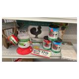 Weathervane, bird feeding supplies