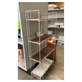 Free standing shelving unit 56 x 27'