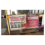 Purina wind and rain sign