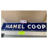 Hamel Co-Op metal sign 12 x 55'