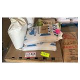 Chicken feed-3, birdseed-1, barley-3 bags