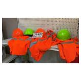 Safety vests and hats
