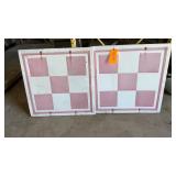 Purina red/white signs-2 metal
