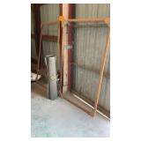 Roll a screen, framed chicken wire
