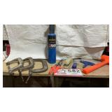 Sea clamps, dead blow hammer, propane, torch, etc