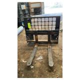 Forklift attachment for skid steer