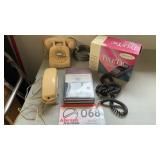 Wall and desk phones, notebook set, etc
