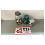 Marbles in three jars