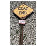 Dead end sign on pole