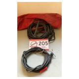 Jumper cables and elev. cord