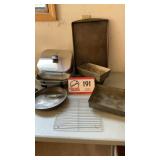 Baking tins and electric skillet