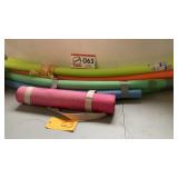 Pool noodles & yoga mat