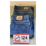 Levi 44 x 30 leans & Eddie Bauer jeans 46 x 30