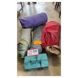Tents (3) w/ Accessories and sleeping bag