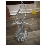 This clear crystal Cambridge Glass seagull,