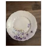 This vintage white porcelain plate from Bavaria
