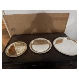 Cake making plates for a wedding cake