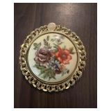 Pretty brooch with flower picture