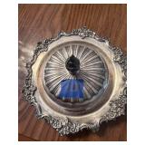 Silver plated butter dish