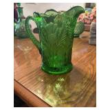 This Emerald Green Inverted Thistle pitcher