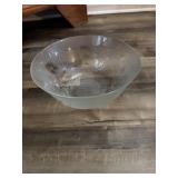 Big vintage glass bowl