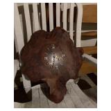 A wooden clock