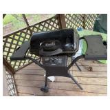 Small propane, gas grill with wheels