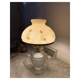 A oil lamp, electric lamp