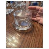 This is a Princess House Heritage crystal butter